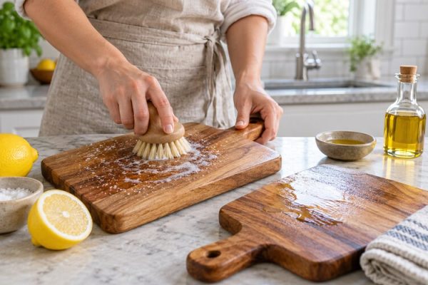 Ahşap kesme tahtası temizliği ve bakımı
